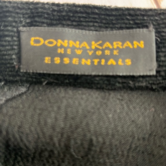 Donna Karan black textured velvet pants - Picture 4 of 12